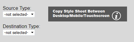 Copy stlye sheet to mobile