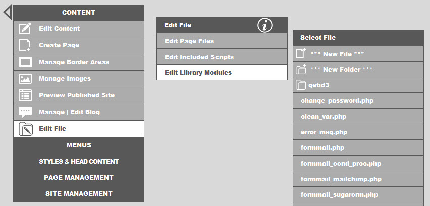 edit library modules