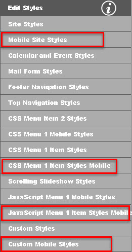 mobile style sheets