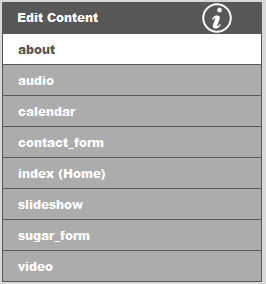 edit content options