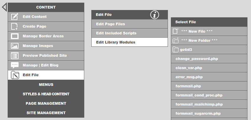 edit library modules