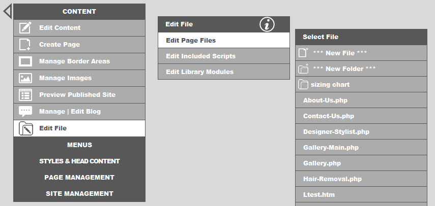 edit page files