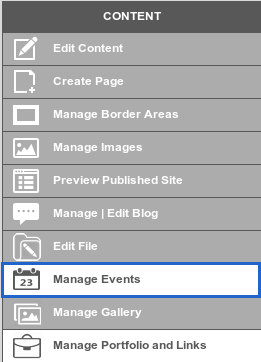 Manage Events