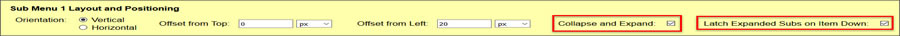 set to latch expanded sub levels on item down in tree