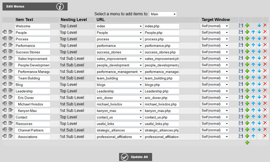 revise menu