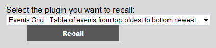 recall plugin