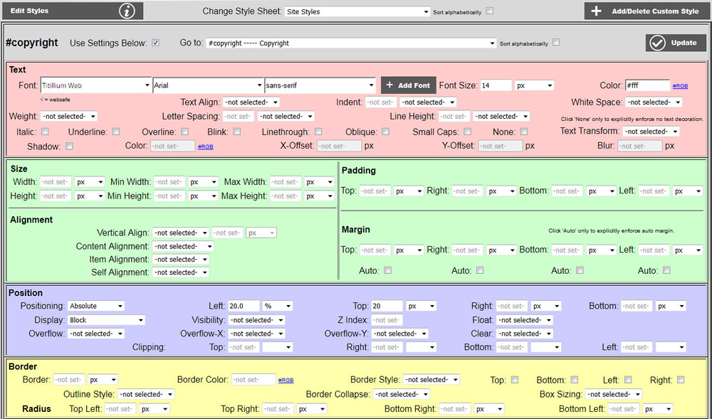 css editor