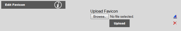 upload favicon